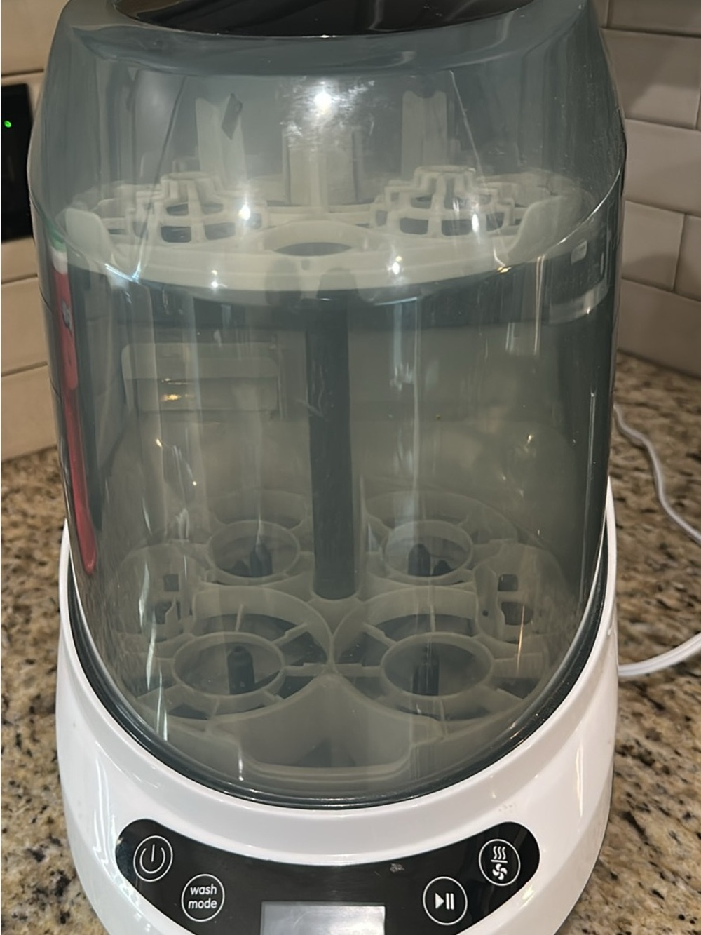 White Electric Baby Bottle Sterilizer & Dryer - White